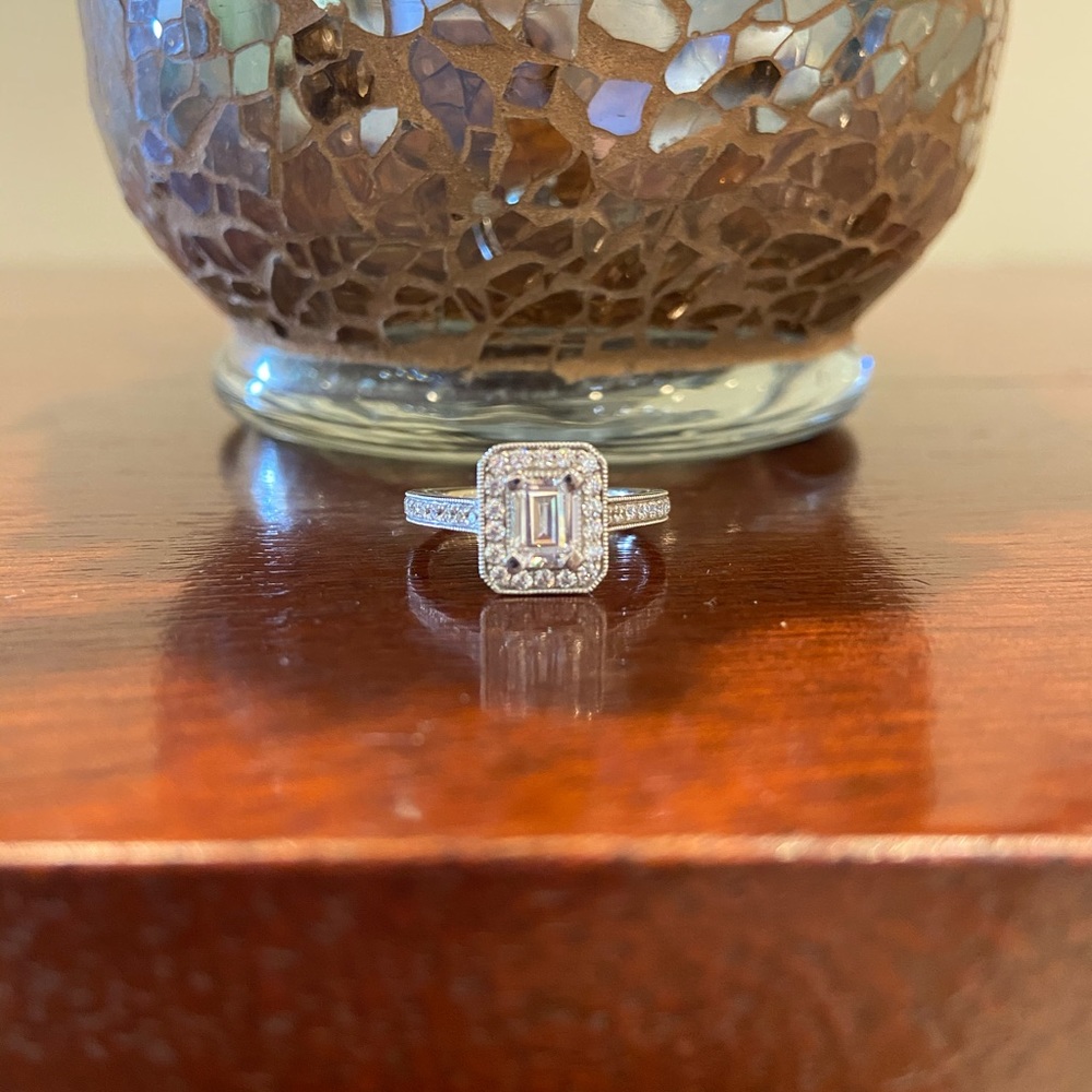 Gabriel & Co CZ engagement ring